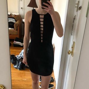 Black mini dress